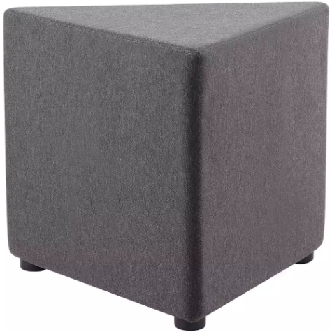 Picture of RAPIDLINE MARS TRIANGLE OTTOMAN CHARCOAL