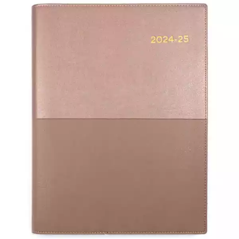 Picture of COLLINS VANESSA FY345.V49 FINANCIAL YEAR DIARY WEEK TO VIEW A4 ROSE GOLD