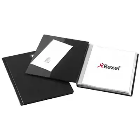 Picture of REXEL SLIMVIEW DISPLAY BOOK NON-REFILLABLE 24 POCKET A4 BLACK