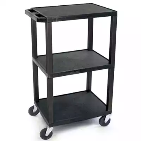 Picture of TUFFY UTILITY TROLLEY 3 SHELF 1070MM BLACK