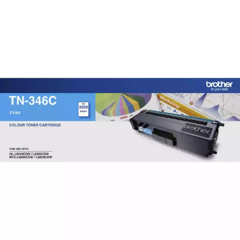 Picture of BROTHER TN346C TONER CARTRIDGE CYAN