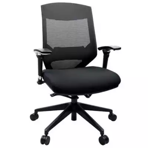 Picture of VOGUE TASK CHAIR MEDIUM MESH BACK ARMS BLACK