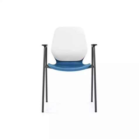 Picture of SYLEX KALEIDO CHAIR 4 LEG WITH ARMS BLUE SEAT