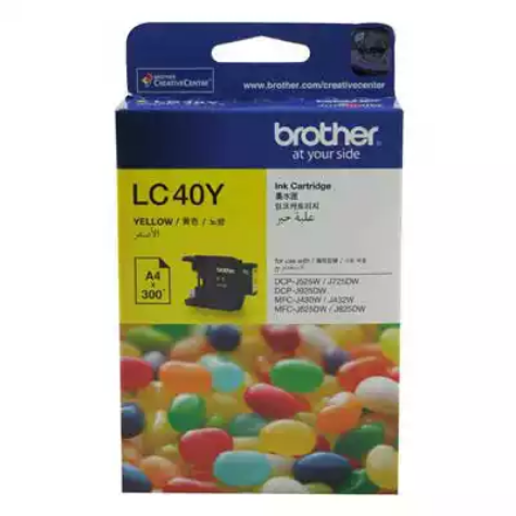 Picture of BROTHER LC40Y INK CARTRIDGE YELLOW