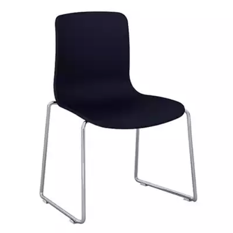 Picture of DAL ACTI CHAIR SLED BASE CHROME FRAME NAVY BLUE SHELL