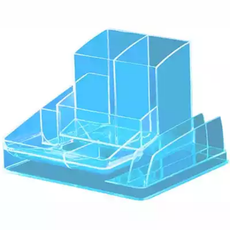 Picture of ITALPLAST DESK ORGANISER NEON BLUE