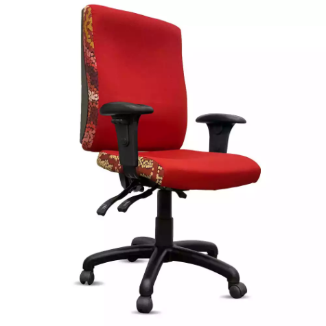 Picture of ORANGE DUST SPECTRUM KATHERINE OFFICE CHAIR WITH ARMS HIGH BACK 510 X 450 X 990MM OCHRE RED