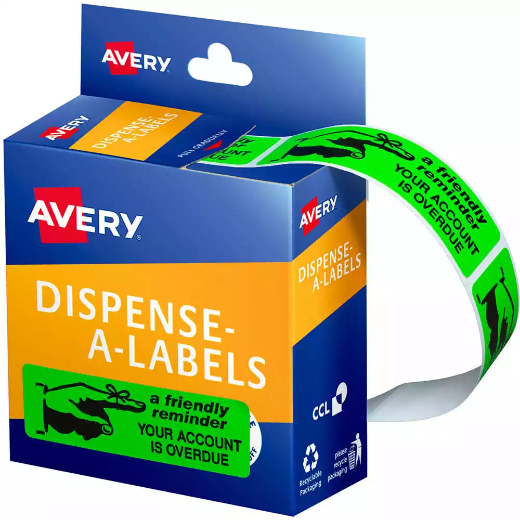 Picture of AVERY 937261 MESSAGE LABELS FRIENDLY NOTICE 19 X 64MM BOX 125