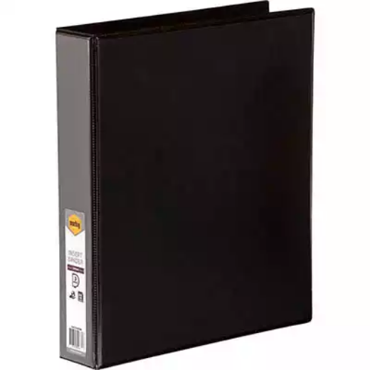 Picture of MARBIG CLEARVIEW INSERT RING BINDER 3D 38MM A4 BLACK