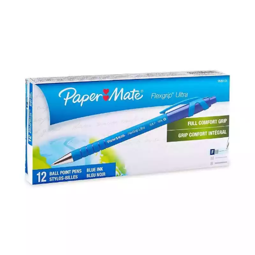 Picture of PAPERMATE FLEXGRIP ULTRA BALLPOINT PEN FINE BLUE