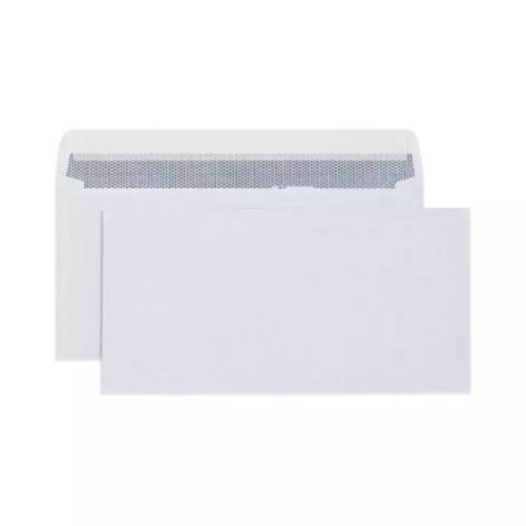 Picture of CUMBERLAND DL ENVELOPES SECRETIVE WALLET PLAINFACE STRIP SEAL LASER 90GSM 110 X 220MM WHITE BOX 500