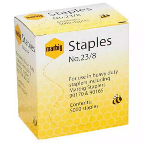 Picture of MARBIG STAPLES HEAVY DUTY 23/8 BOX 5000