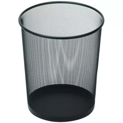 Picture of ESSELTE METAL MESH WASTE BIN 10 LITRE BLACK