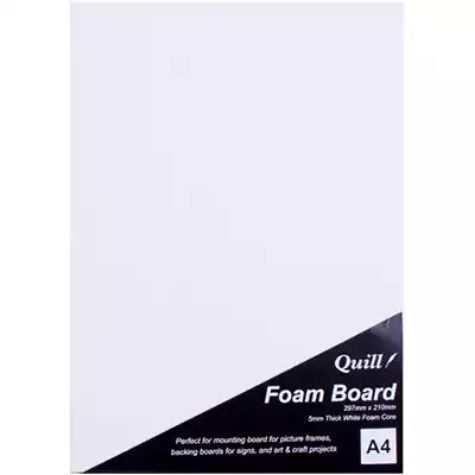 Picture of QUILL FOAM BOARD 5MM A4 WHITE