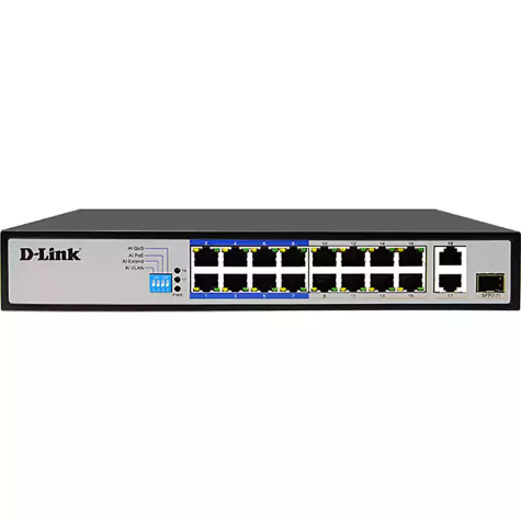 Picture of D-LINK DES-F1018P-E SWITCH 18 PORT POE BLACK