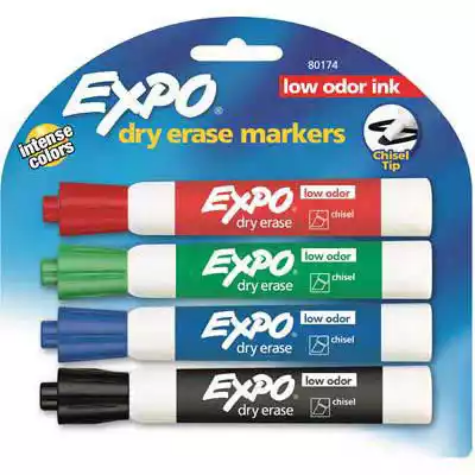 Picture of EXPO WHITEBOARD MARKER CHISEL TIP WALLET 4