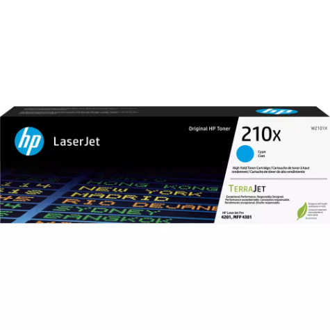 Picture of HP W2101X 210X TONER CARTRIDGE HIGH YIELD CYAN