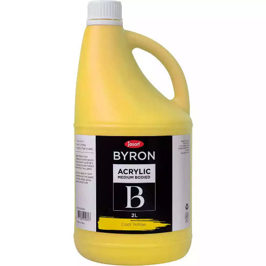 Picture of JASART BYRON ACRYLIC PAINT 2 LITRE COOL YELLOW