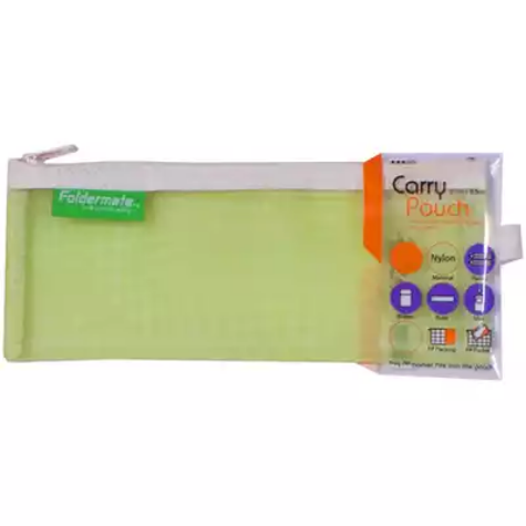 Picture of FOLDERMATE CARRY POUCH PENCIL CASE 100 X 217MM LIME