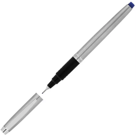 Picture of ARTLINE SIGNATURE SILVER BARREL FINELINER PEN 0.4MM BLUE