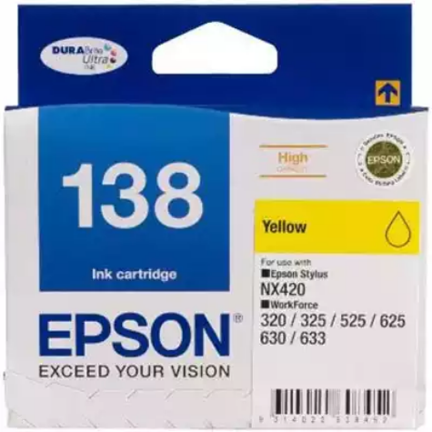 Picture of EPSON T1384 138 INK CARTRIDGE HIGH YIELD YELLOW