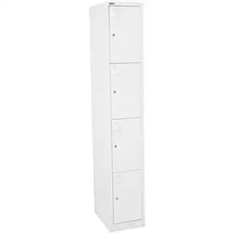 Picture of GO STEEL LOCKER 4 DOOR 380 X 455 X 1830MM SILVER GREY