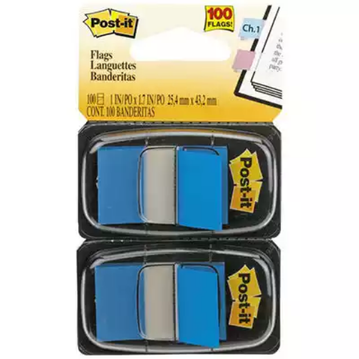 Picture of POST-IT 680-BE2 FLAGS BLUE TWIN PACK 100