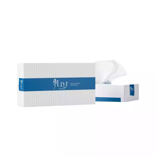 Picture of LIVI ESSENTIALS FACIAL TISSUES HYPOALLERGENIC 2-PLY 100 SHEET