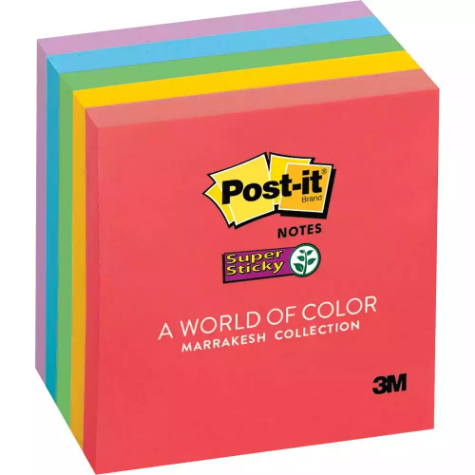 Picture of POST-IT 654-5SSAN SUPER STICKY NOTES 76 X 76MM MARRAKESH PACK 5