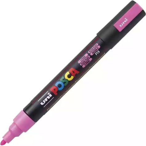 Picture of POSCA PC-5M PAINT MARKER BULLET MEDIUM 2.5MM FLORESCENT PINK