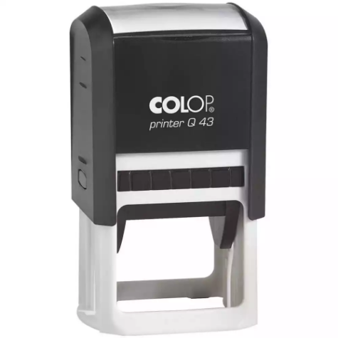 Picture of COLOP Q43 CUSTOM MADE PRINTER SELF-INKING STAMP 43 X 43MM