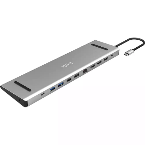 Picture of KLIK KCMPH3SAD USB-C TRIPLE HDMI MULTI-PORT ADAPTER SILVER