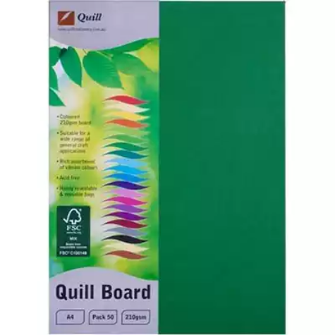 Picture of QUILL XL MULTIBOARD 210GSM A4 EMERALD PACK 50