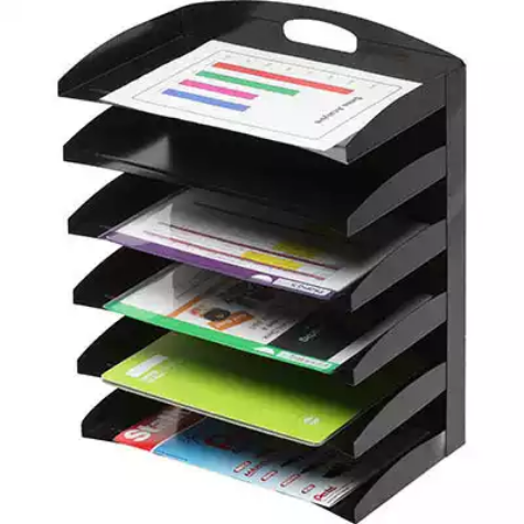 Picture of MARBIG DESKTOP ORGANISERS METAL 6 TIER BLACK