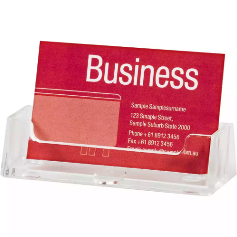 Picture of ESSELTE BUSINESS CARD HOLDER LANDSCAPE CLEAR