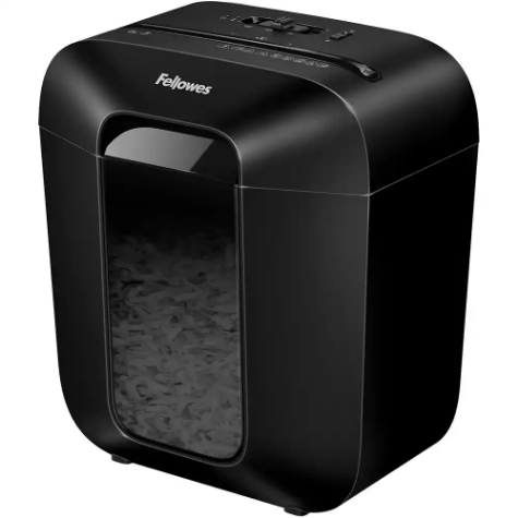 Picture of FELLOWES LX10 POWERSHRED CROSS CUT SHREDDER BLACK