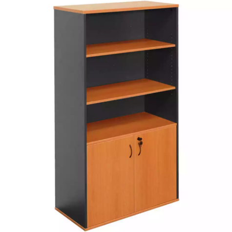 Picture of RAPID WORKER WALL UNIT LOCKABLE 1800 X 900 X 450MM CHERRY/IRONSTONE