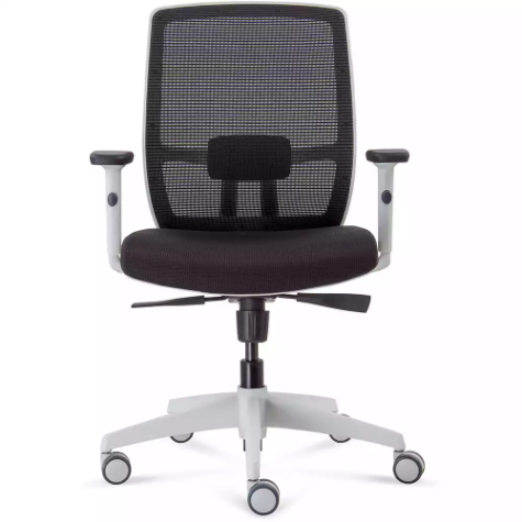 Picture of RAPIDLINE LUMINOUS EXECUTIVE CHAIR HIGH MESH BACK ARMS BLACK/WHITE