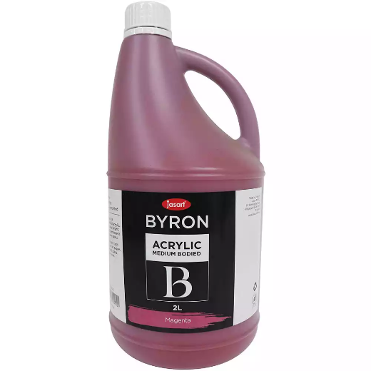 Picture of JASART BYRON ACRYLIC PAINT 2 LITRE MAGENTA