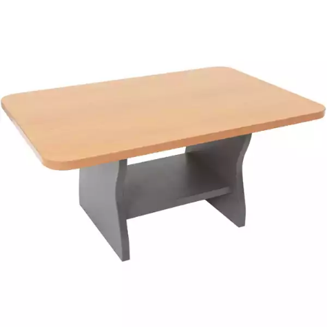 Picture of RAPID WORKER COFFEE TABLE 900 X 600MM BEECH/IRONSTONE