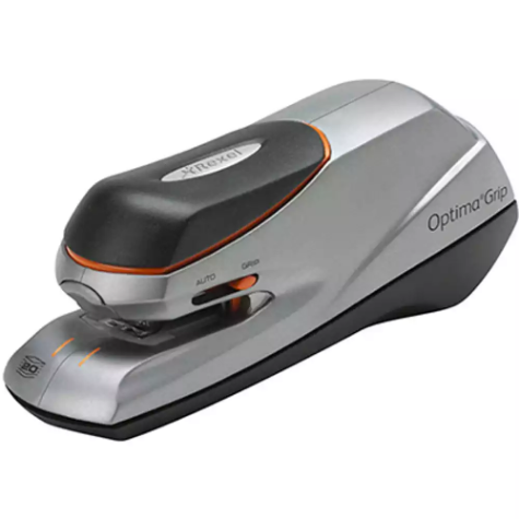 Picture of REXEL OPTIMA ELECTRIC STAPLER 20 SHEET SILVER/BLACK