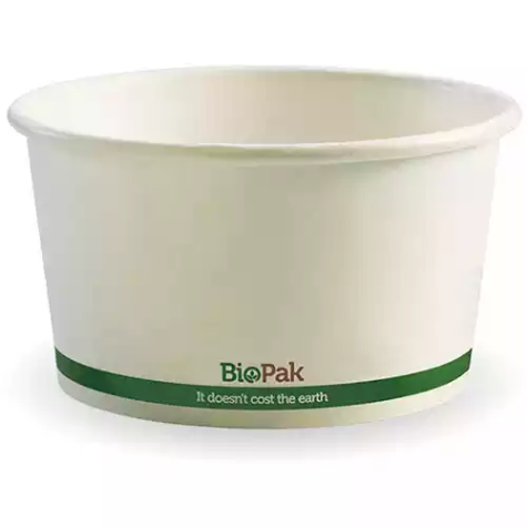 Picture of BIOPAK BIOBOWL BOWL 390ML WHITE PACK 25