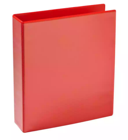 Picture of MARBIG CLEARVIEW INSERT RING BINDER 2D 50MM A4 RED