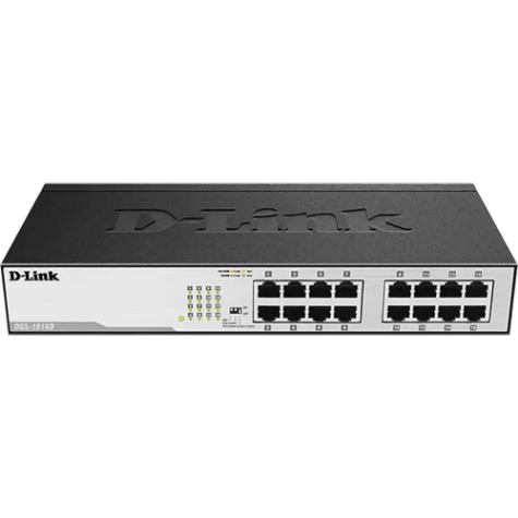 Picture of D-LINK DGS-1016D DESKTOP SWITCH 16 PORT GIGABIT UNMANAGED BLACK