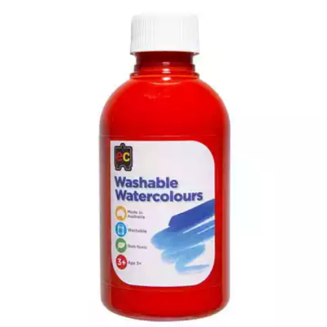 Picture of EDUCATIONAL COLOURS WASHABLE WATERCOLOUR PAINT 250ML ORANGE