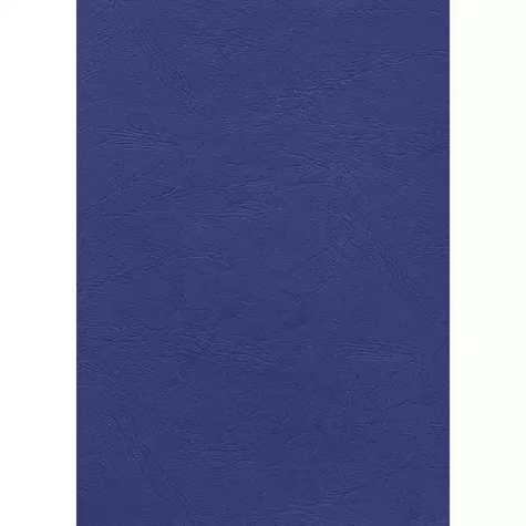 Picture of INITIATIVE BINDING COVER LEATHERGRAIN 350GSM A4 BLUE PACK 100