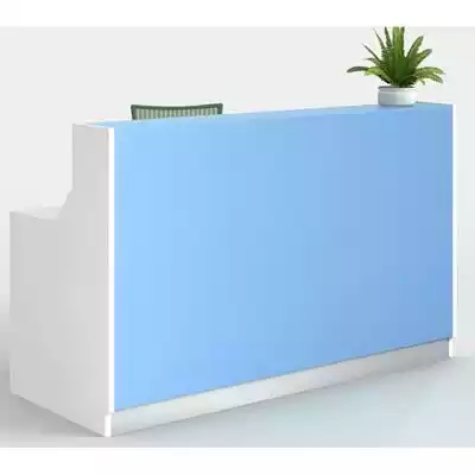 Picture of ROMA RECEPTION COUNTER 1800 X 840 X 1150MM WHITE/BLUE