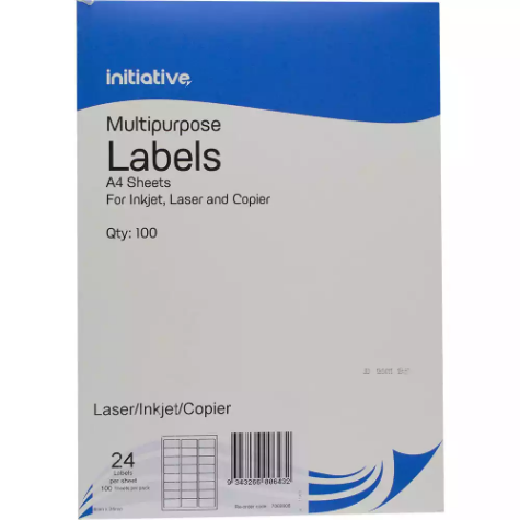 Picture of INITIATIVE MULTI-PURPOSE LABELS 24UP 64 X 33.8MM PACK 100