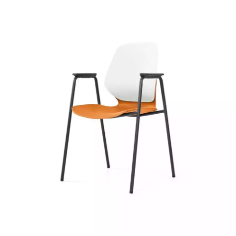 Picture of SYLEX KALEIDO CHAIR 4 LEG WITH ARMS ORANGE SEAT