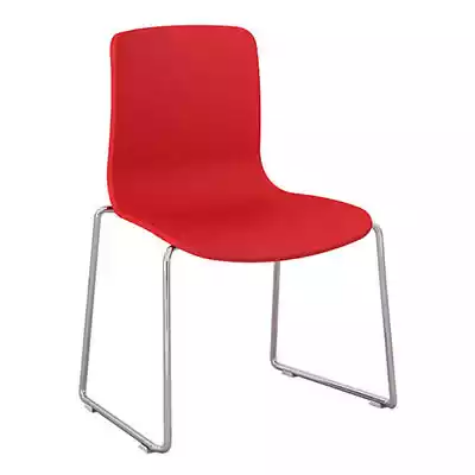 Picture of DAL ACTI CHAIR SLED BASE CHROME FRAME RED SHELL